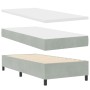 Cama con Base y Colchón & Luz LED Gris Claro 90x190 cm Terciopelo | Foro24.es | Tu tienda online para hogar, jardín y más Foro24.es