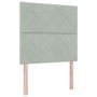Cama con Base y Colchón & Luz LED Gris Claro 90x190 cm Terciopelo | Foro24.es | Tu tienda online para hogar, jardín y más Foro24.es