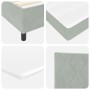 Cama con Base y Colchón & Luz LED Gris Claro 90x190 cm Terciopelo | Foro24.es | Tu tienda online para hogar, jardín y más Foro24.es