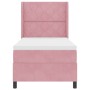 Cama con Muelle Box y Colchón LED Rosa 90x190 cm de Terciopelo | Foro24.es | Tu tienda online para hogar, jardín y más Foro24.es