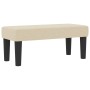 Cama con Base y Colchón & Banco Color Crema 80x200 cm Tela de , Camas y somieres - Ref: Foro24-3343951, Precio: 361,41 €, Des...