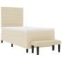 Cama con Base y Colchón & Banco Color Crema 80x200 cm Tela de , Camas y somieres - Ref: Foro24-3343951, Precio: 361,41 €, Des...