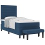 Cama Box Spring con Colchón y Banco Azul 80x200 cm Tela de , Camas y somieres - Ref: Foro24-3343952, Precio: 382,70 €, Descue...