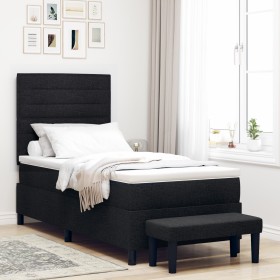 Comprar Cama Box Spring con Colchón y Banco Negra