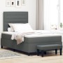 Cama con Base y Colchón Banco Gris Oscuro 120x190 cm Tela | Foro24.es | Tu tienda online para hogar, jardín y más Foro24.es