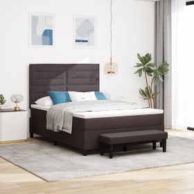 Comprar Cama con Box Spring y Colchón Marrón