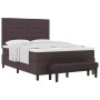 Cama con Box Spring y Colchón Marrón Oscura 140x190 cm Tela | Foro24.es | Tu tienda online para hogar, jardín y más Foro24.es