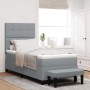 Cama con Somier con Colchón & Banco Gris Claro 80x200 cm de Tela de , Camas y somieres - Ref: Foro24-3344023, Precio: 337,69 ...