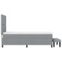 Cama con Somier con Colchón & Banco Gris Claro 80x200 cm de Tela de , Camas y somieres - Ref: Foro24-3344023, Precio: 337,69 ...