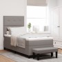 Cama Box Spring con Colchón & Banco Taupe 90x190 cm Tela de , Camas y somieres - Ref: Foro24-3344034, Precio: 382,24 €, Descu...