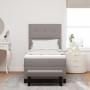 Cama Box Spring con Colchón & Banco Taupe 90x190 cm Tela de , Camas y somieres - Ref: Foro24-3344034, Precio: 382,24 €, Descu...