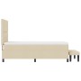 Cama con Somier con Colchón y Banco Crema 90x190 cm Tela de , Camas y somieres - Ref: Foro24-3344035, Precio: 375,49 €, Descu...