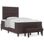 Cama con caja de resortes con colchón y banco marrón oscuro 120x190 cm tela | Foro24.es | Tu tienda online para hogar, jardín y más Foro24.es