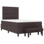 Cama con caja de resortes con colchón y banco marrón oscuro 120x190 cm tela | Foro24.es | Tu tienda online para hogar, jardín y más Foro24.es