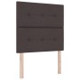 Cama con caja de resortes con colchón y banco marrón oscuro 120x190 cm tela | Foro24.es | Tu tienda online para hogar, jardín y más Foro24.es