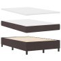 Cama con caja de resortes con colchón y banco marrón oscuro 120x190 cm tela | Foro24.es | Tu tienda online para hogar, jardín y más Foro24.es