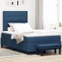 Cama con Somier con Colchón y Banco Azul 120x190 cm Tela | Foro24.es | Tu tienda online para hogar, jardín y más Foro24.es
