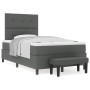 Cama con Base de Resortes con Colchón y Banco Gris Oscuro 120x200 cm Tela | Foro24.es | Tu tienda online para hogar, jardín y más Foro24.es