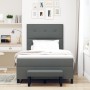 Cama con Base de Resortes con Colchón y Banco Gris Oscuro 120x200 cm Tela | Foro24.es | Tu tienda online para hogar, jardín y más Foro24.es