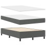 Cama con Base de Resortes con Colchón y Banco Gris Oscuro 120x200 cm Tela | Foro24.es | Tu tienda online para hogar, jardín y más Foro24.es
