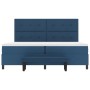 Cama Box Spring con Colchón y Banco Azul 200x200 cm Tela | Foro24.es | Tu tienda online para hogar, jardín y más Foro24.es