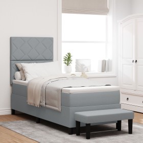 Comprar Cama con Base Resortes y Colchón y Banco