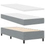 Cama con Base Resortes y Colchón y Banco Gris Claro 80x200 cm Tela | Foro24.es | Tu tienda online para hogar, jardín y más Foro24.es