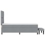 Cama con Base Resortes y Colchón y Banco Gris Claro 80x200 cm Tela | Foro24.es | Tu tienda online para hogar, jardín y más Foro24.es