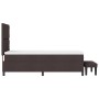 Cama con Base con Colchón y Banco Marrón Oscuro 90x190 cm Tela | Foro24.es | Tu tienda online para hogar, jardín y más Foro24.es