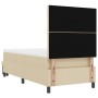 Cama con Caja de Primavera con Colchón y Banco Crema 90x190 cm Tela de , Camas y somieres - Ref: Foro24-3344112, Precio: 380,...