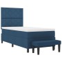 Cama con Somier con Colchón y Banco Azul 90x190 cm Tela de , Camas y somieres - Ref: Foro24-3344113, Precio: 383,76 €, Descue...