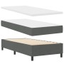 Cama con Box Spring con Colchón y Banco Gris Oscuro 100x200 cm Tela | Foro24.es | Tu tienda online para hogar, jardín y más Foro24.es