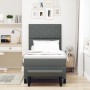 Cama con Box Spring con Colchón y Banco Gris Oscuro 100x200 cm Tela | Foro24.es | Tu tienda online para hogar, jardín y más Foro24.es