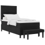 Cama con Somier con Colchón y Banco Negro 100x200 cm Tela de , Camas y somieres - Ref: Foro24-3344123, Precio: 385,71 €, Desc...