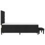 Cama con Box Spring con Colchón y Banco Negro 120x190 cm Tela de , Camas y somieres - Ref: Foro24-3344130, Precio: 448,22 €, ...