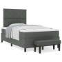 Cama Box Spring con Colchón y Banco Gris Oscuro 120x200 cm Tela | Foro24.es | Tu tienda online para hogar, jardín y más Foro24.es