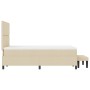 Cama con Somier con Colchón y Banco Crema 120x200 cm Tela | Foro24.es | Tu tienda online para hogar, jardín y más Foro24.es