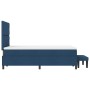 Cama con Somier con Colchón y Banco Azul 120x200 cm Tela | Foro24.es | Tu tienda online para hogar, jardín y más Foro24.es