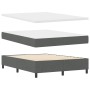 Cama con Box Spring con Colchón y Banco Gris Oscuro 140x190 cm Tela de , Camas y somieres - Ref: Foro24-3344143, Precio: 583,...