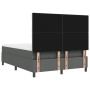 Cama con Box Spring con Colchón y Banco Gris Oscuro 140x190 cm Tela de , Camas y somieres - Ref: Foro24-3344143, Precio: 583,...