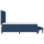 Cama de Box Spring con Colchón y Banco Azul 140x190 cm Tela | Foro24.es | Tu tienda online para hogar, jardín y más Foro24.es