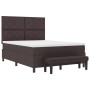 Cama con muelles y colchón marrón oscuro 140x200 cm tela | Foro24.es | Tu tienda online para hogar, jardín y más Foro24.es