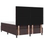 Cama con muelles y colchón marrón oscuro 140x200 cm tela | Foro24.es | Tu tienda online para hogar, jardín y más Foro24.es