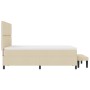 Cama con Somier con Colchón y Banco Crema 140x200 cm Tela | Foro24.es | Tu tienda online para hogar, jardín y más Foro24.es