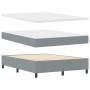 Cama con Box Spring con Colchón y Banco Gris Claro 160x200 cm Tela | Foro24.es | Tu tienda online para hogar, jardín y más Foro24.es