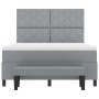 Cama con Box Spring con Colchón y Banco Gris Claro 160x200 cm Tela | Foro24.es | Tu tienda online para hogar, jardín y más Foro24.es