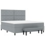 Cama Box Spring Gris Claro con Colchón y Banco 180x200 cm Tela | Foro24.es | Tu tienda online para hogar, jardín y más Foro24.es