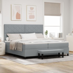 Comprar Cama con Somier y Colchón Gris Claro