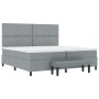 Cama con Somier y Colchón Gris Claro 200x200 cm Tela | Foro24.es | Tu tienda online para hogar, jardín y más Foro24.es