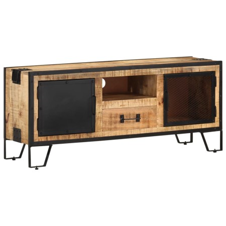 Mueble para TV de madera maciza de mango rugosa 110x31x46 cm en Muebles TV | Comprar online en Foru.es